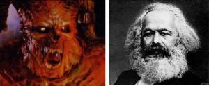 Photo of Satan and Karl Marx