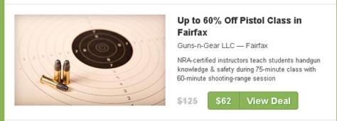 Image of coupon for pistol class
