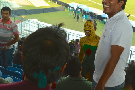 Image of Bangladesh cricket fan, Tiger Man